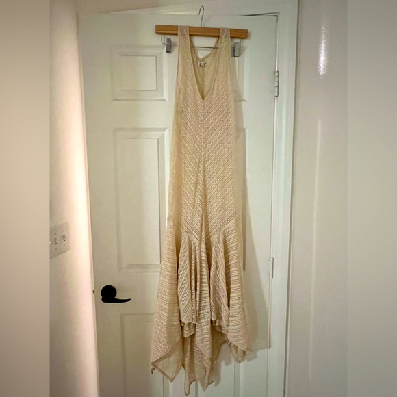 Free People Intimately Lila Slip Sheer Lace Midi Tea Length Dress Size Small - Picture 5 of 5